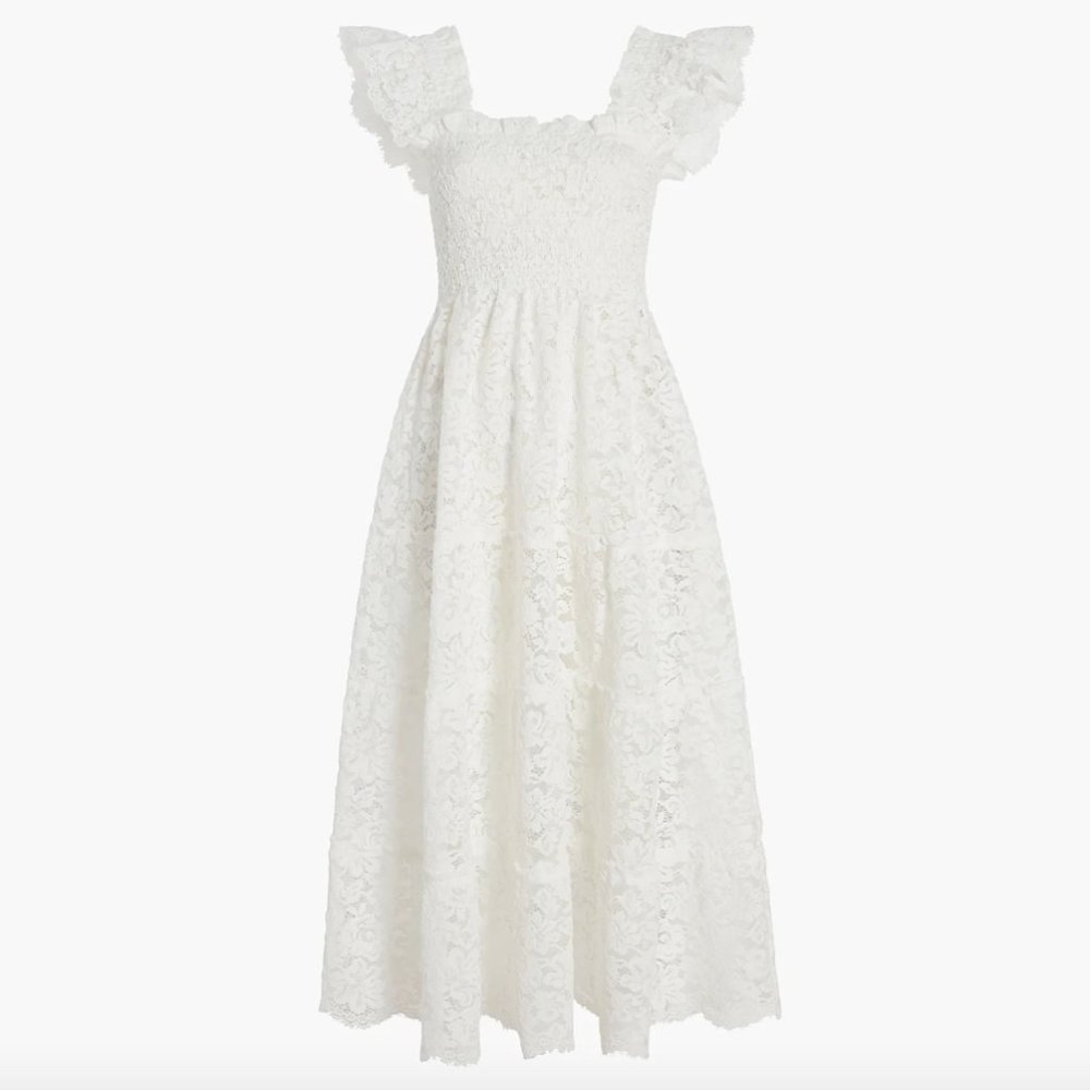 Ellie Nap Dress White Lace